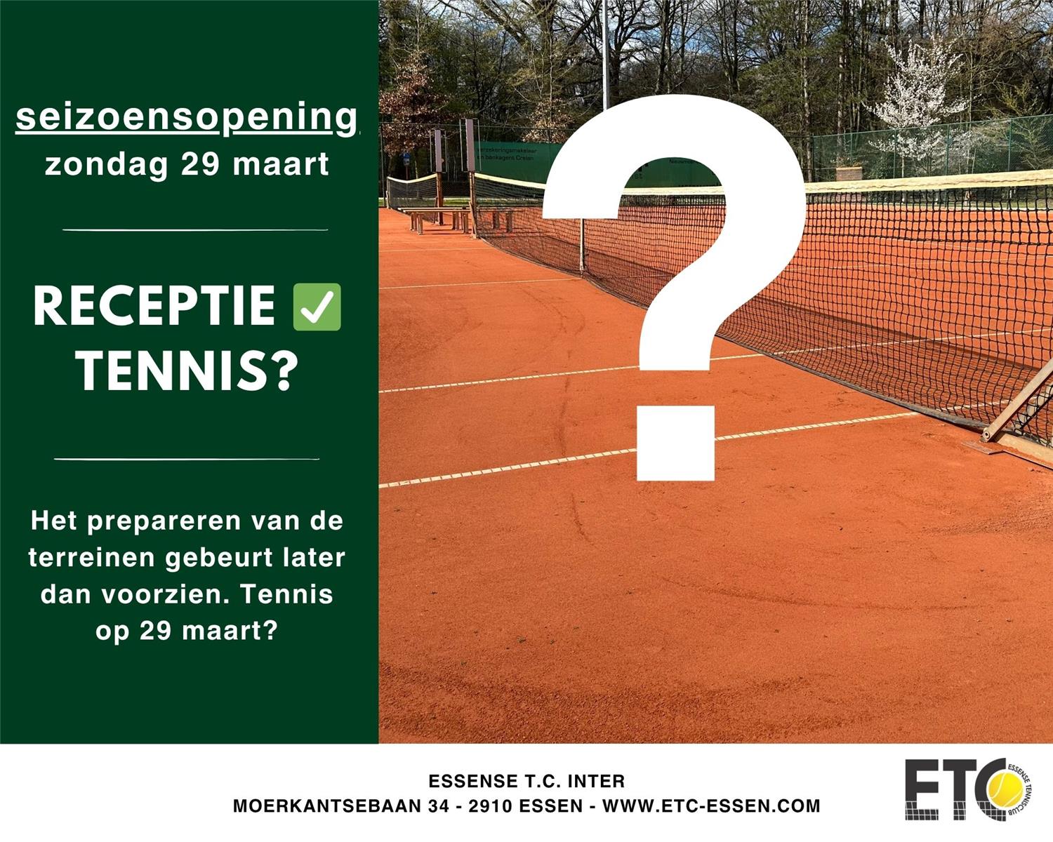 Seizoensopening ETC tennisbanen